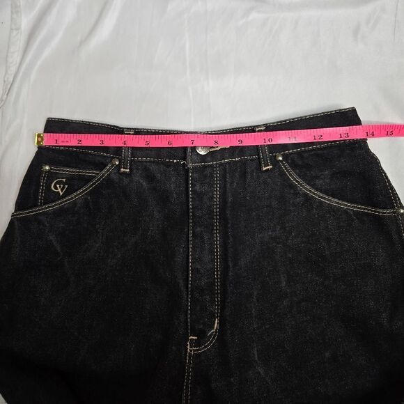 VINTAGE 80s dark wash high waist western Gloria Vanderbilt straight leg jeans 27 - Picture 8 of 11